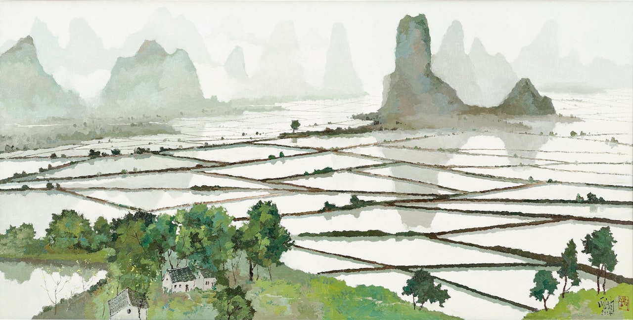 Terraced Fields by Pang Jiun