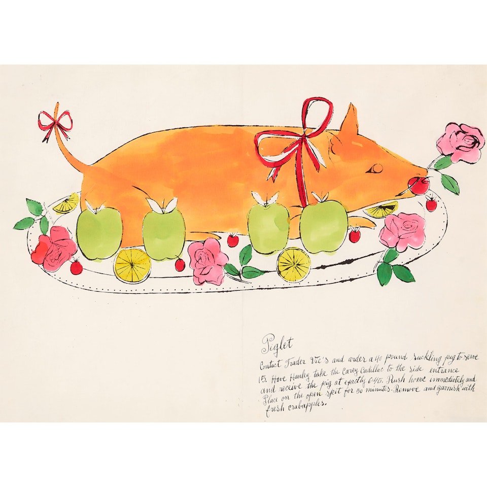 Piglet, from Wild Raspberries by Andy Warhol