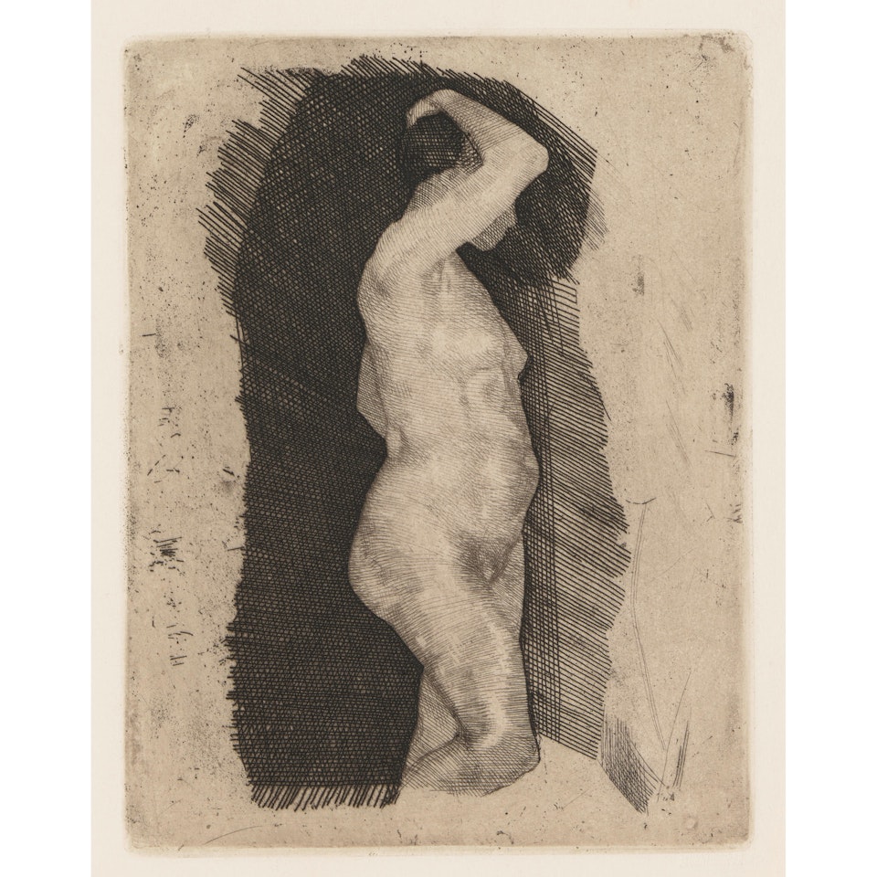 Stehender weiblicher Akt (Standing Nude Figure) by Kathe Kollwitz