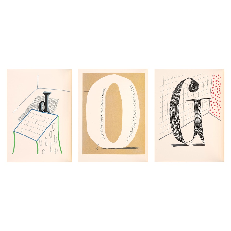Hockney's Alphabet (26 works) by David Hockney