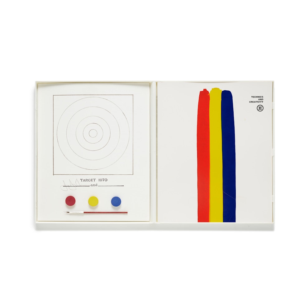 Target, from Technics and Creativity by Jasper Johns