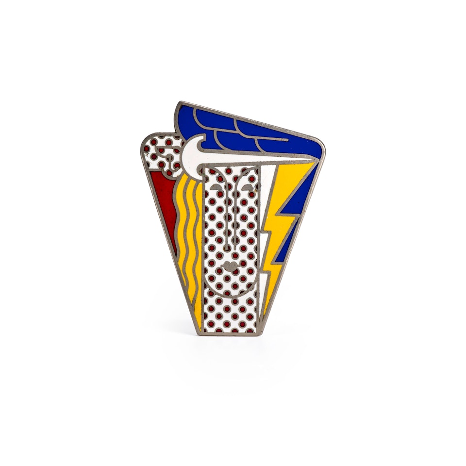 Modern Head Enamel Pin by Roy Lichtenstein