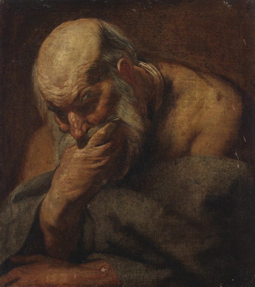 Head of a bearded man, possibly an apostle by Jacob Jordaens