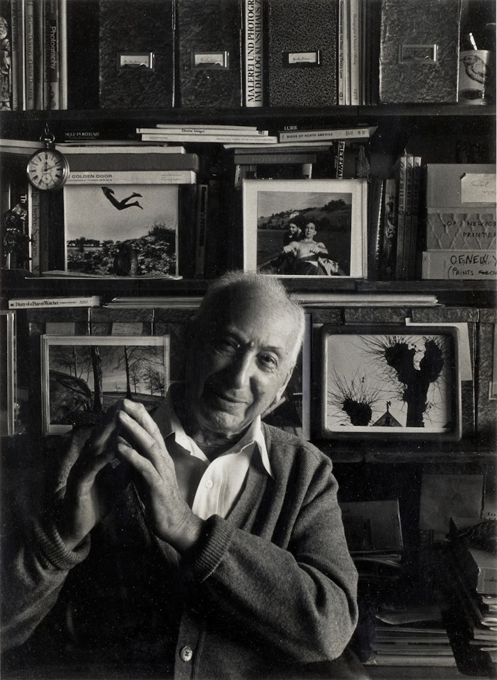 Portrait of André Kertész in his office by Arnold Newman