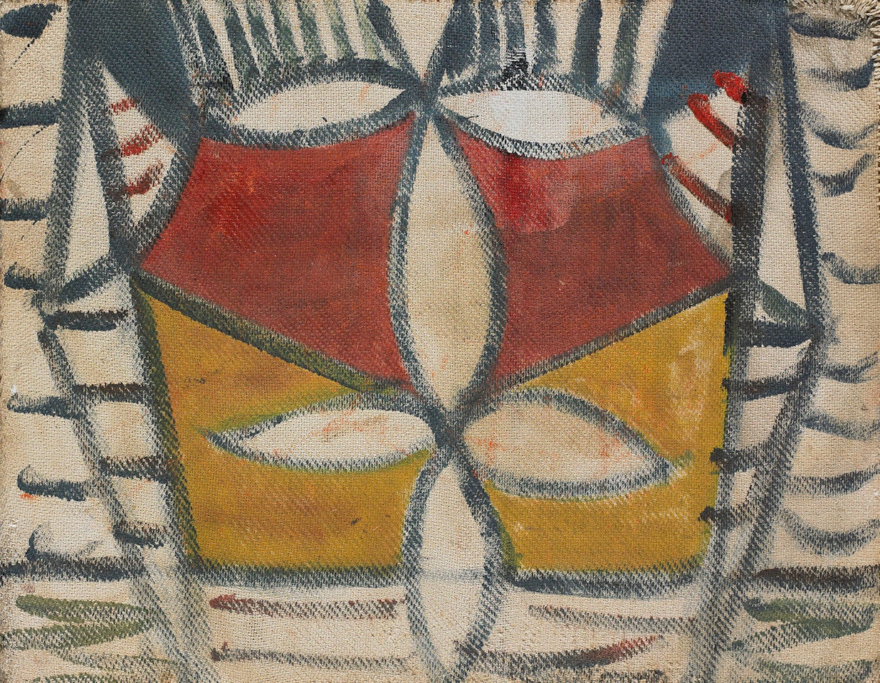 Abstract (Tent and Eyes) by Sidney Nolan