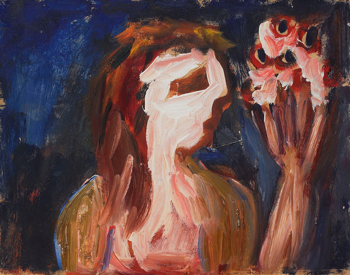 Girl and Flowers by Sidney Nolan