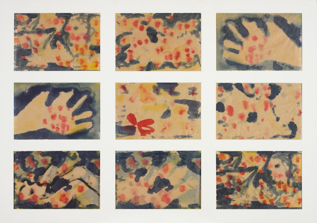 Figures, Hands and Boat by Sidney Nolan