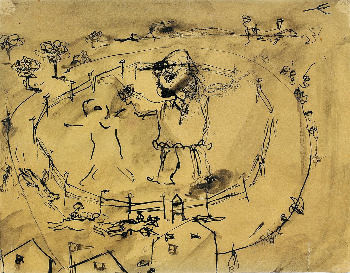 Wimmera Racecourse by Sidney Nolan