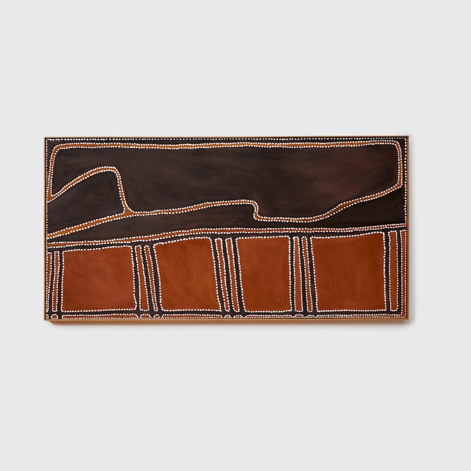 Rover"s Country (hills, creeks and rock hole) by Rover Thomas