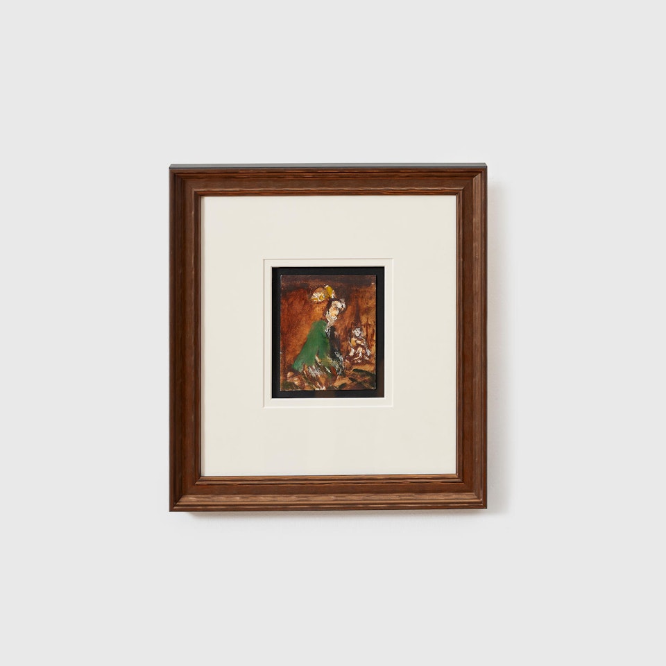 Cloaked and Seated Figure by Sidney Nolan