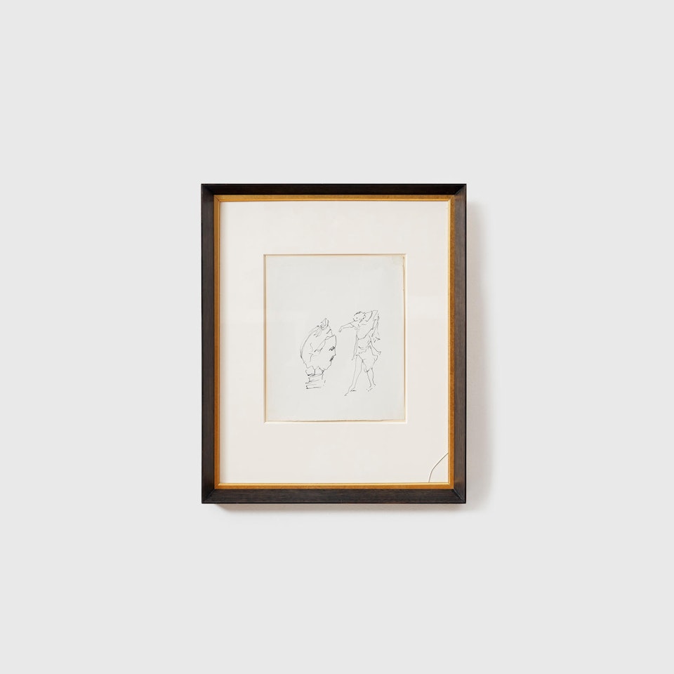 Bust with Dramatic Figure by Sidney Nolan
