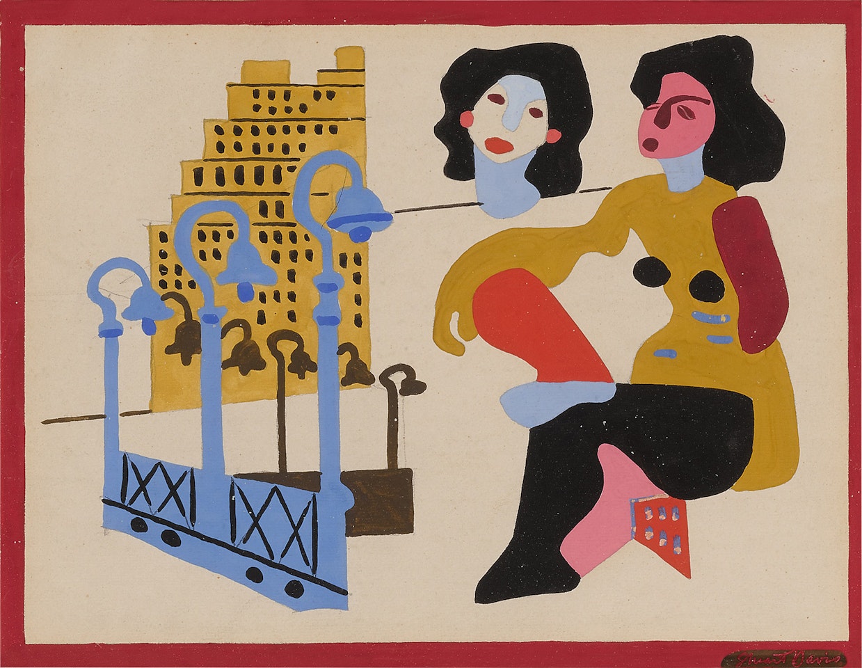 Buildings and Figures by Stuart Davis