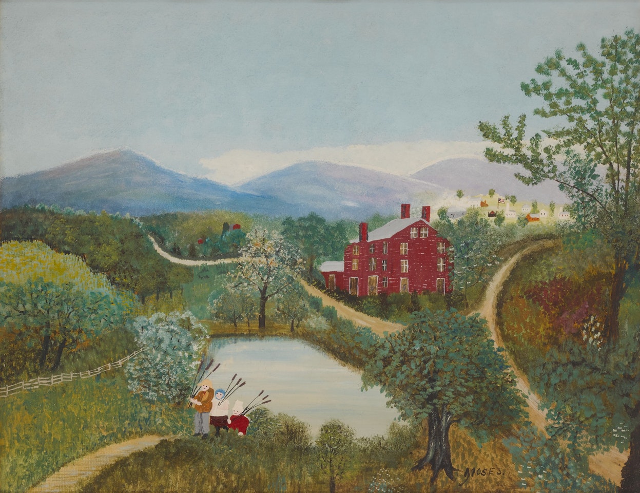 The State Line House by Grandma Moses