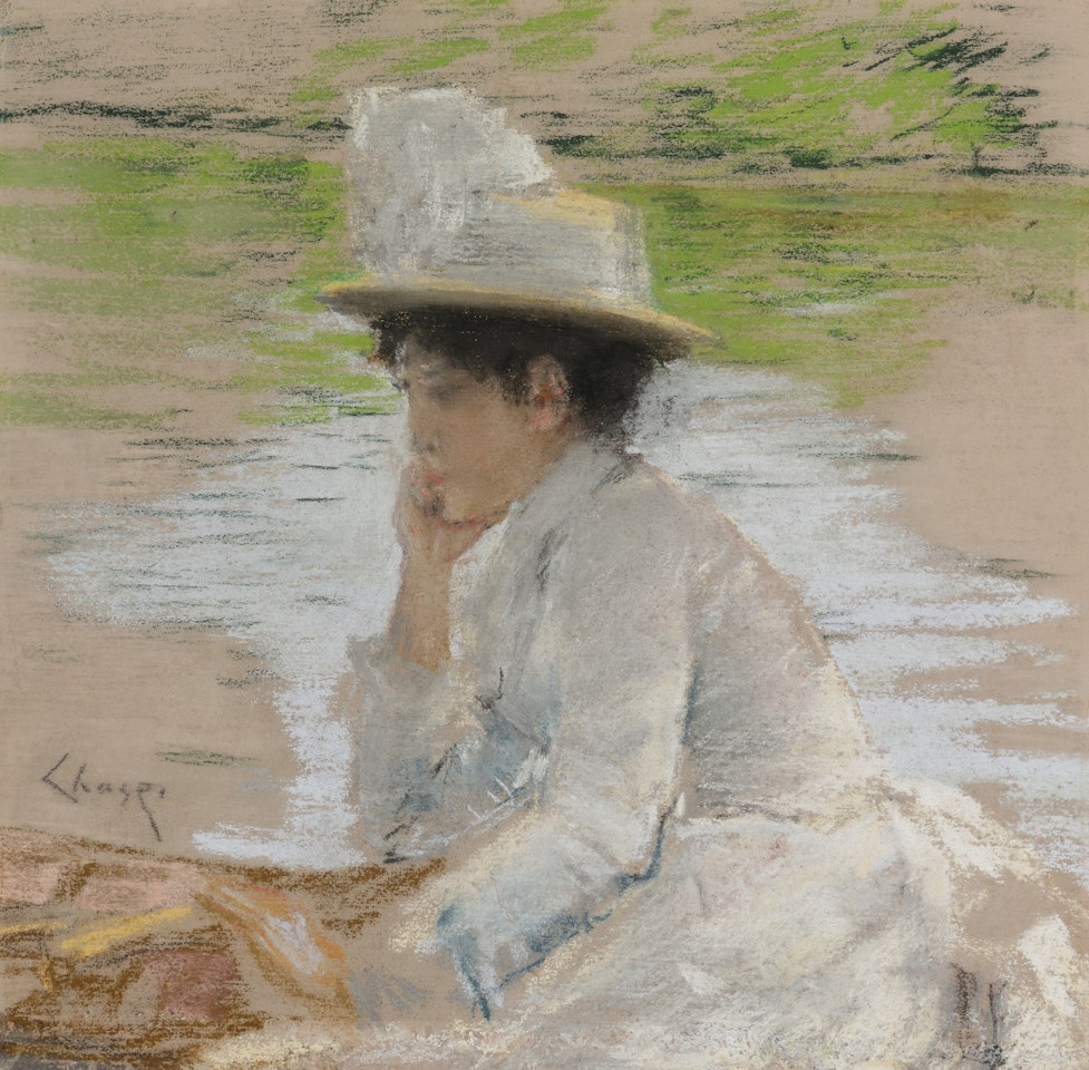 Untitled (Portrait of Mrs. Chase) by William Merritt Chase