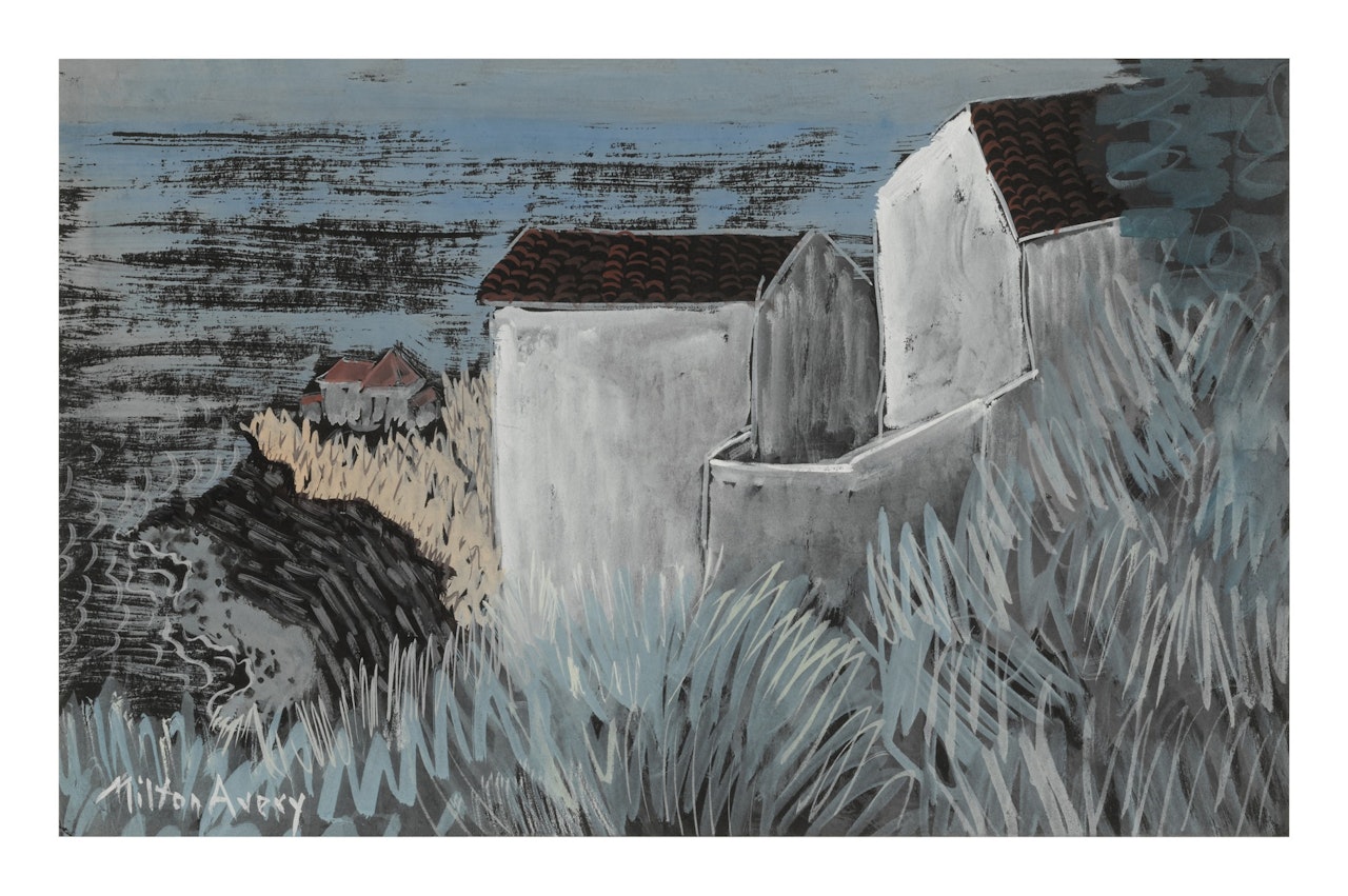 Houses by the Sea (The Rooftops) by Milton Avery