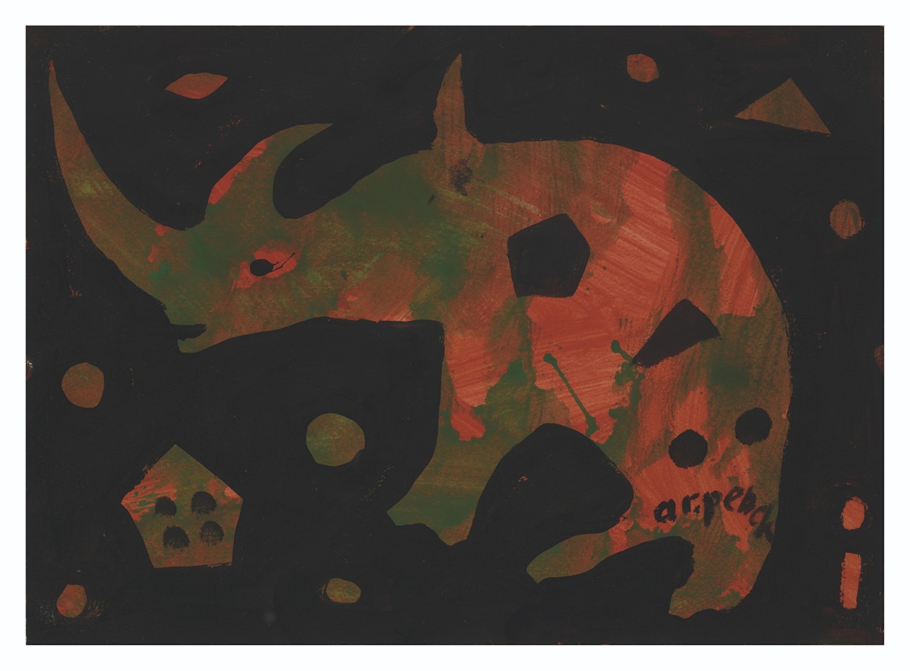 Sans titre (le rhinocéros) by A.R. Penck