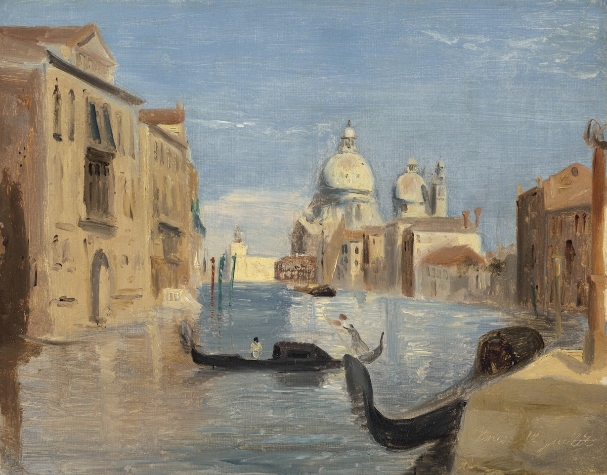 Esquisse. Venise, le grand canal by Jean Baptiste Camille Corot