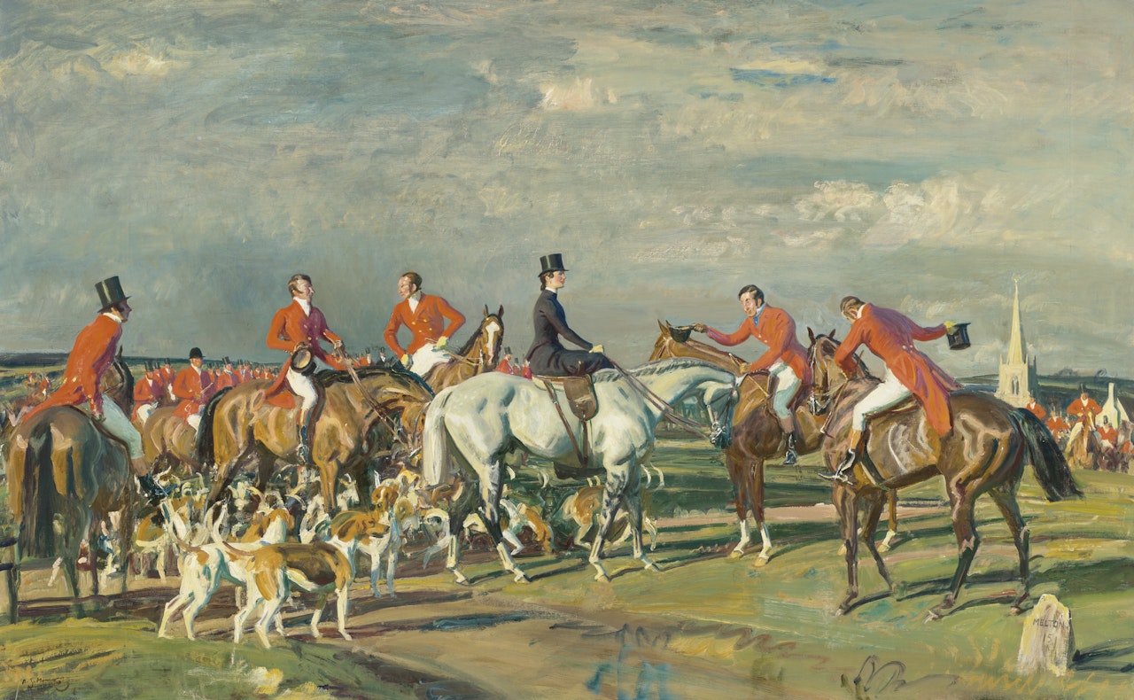 Who's the Lady? and Two Studies by Alfred James Munnings