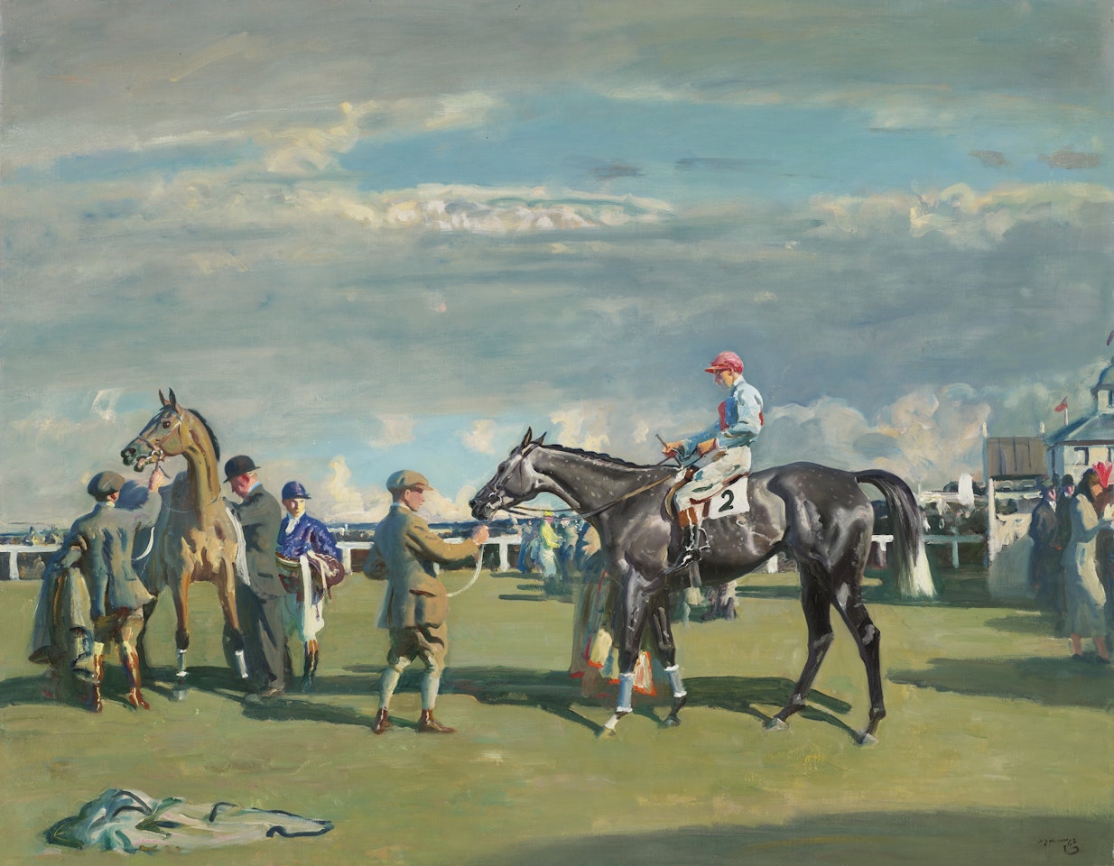 After the Race, Cheltenham by Alfred James Munnings