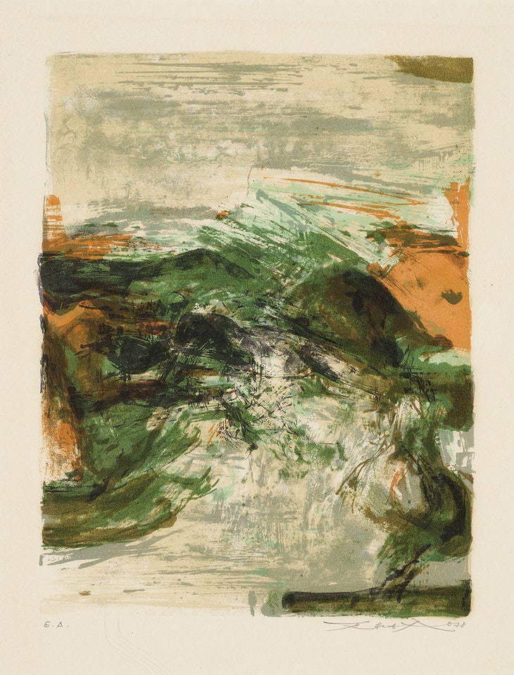 Composition by Zao Wou-Ki
