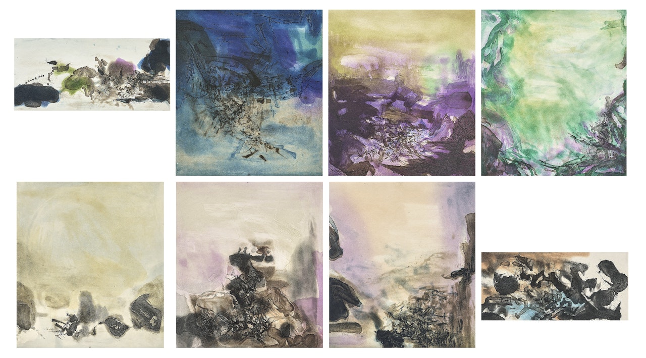 L’étang (The Pond) by Zao Wou-Ki