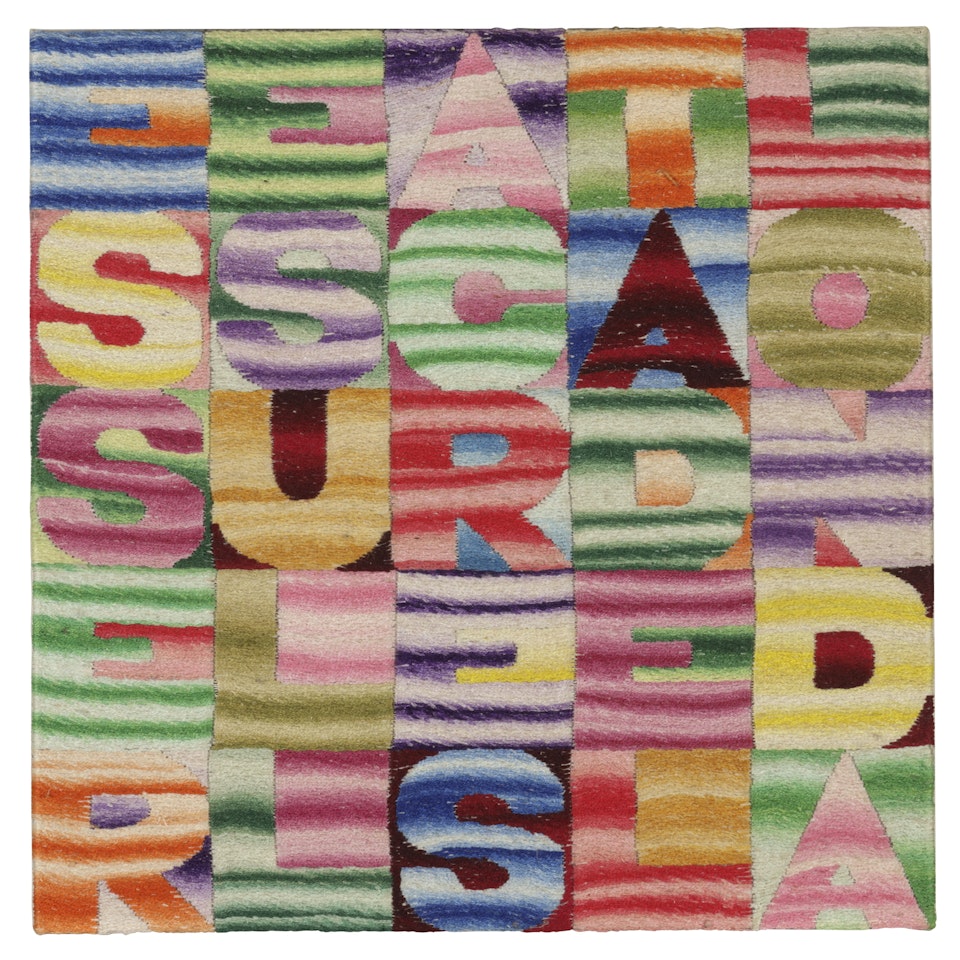 Essere sulla cresta dell"onda (Being on Top of the Wave) by Alighiero Boetti