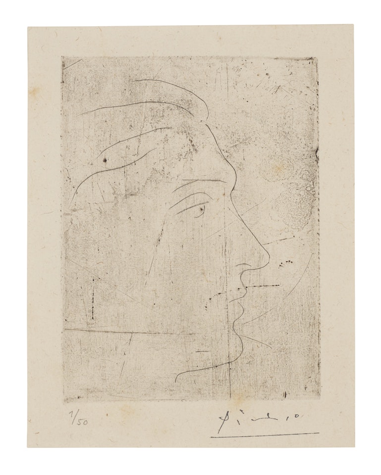Profil d"homme by Pablo Picasso