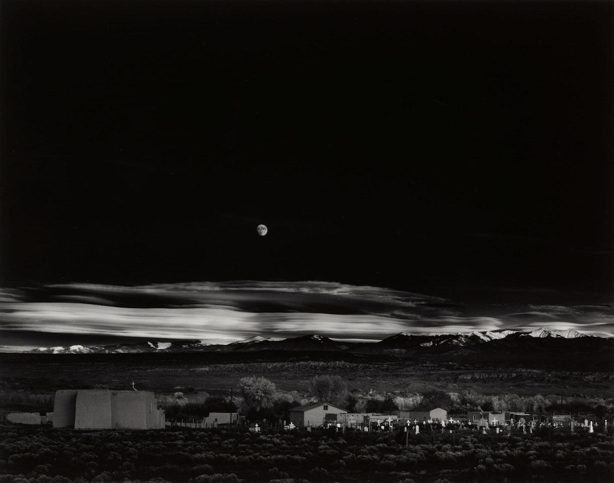 Moonrise, Hernandez, New Mexico by Ansel Adams