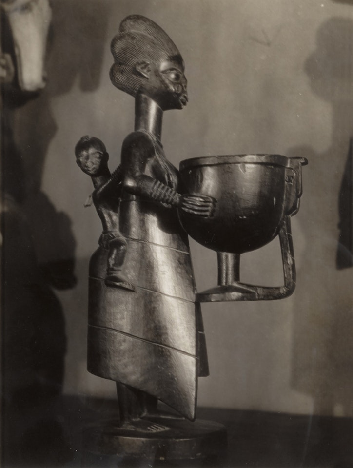 Untitled (Yoruba Mother and Child Figure with Lidded Bowl) by Man Ray