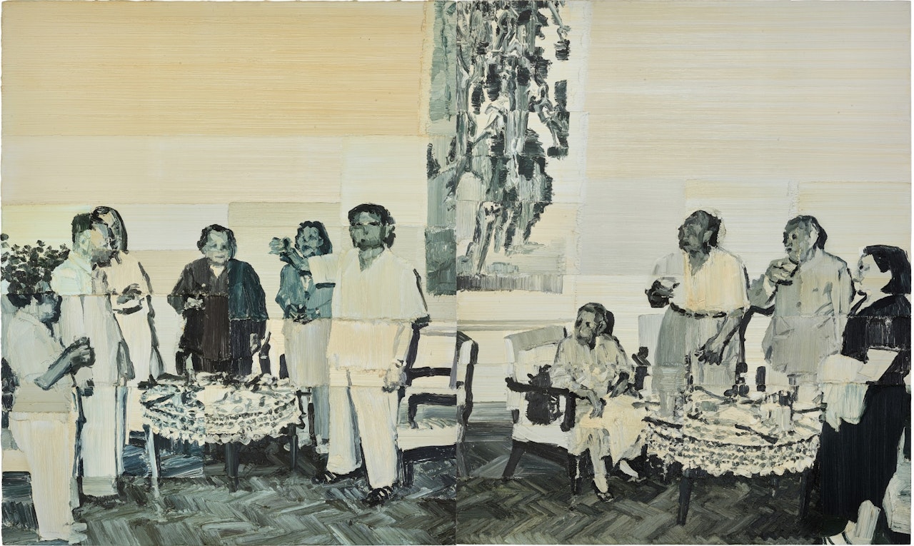 Wish for Longevity (diptych) 人長久 (雙聯作) by Li Songsong