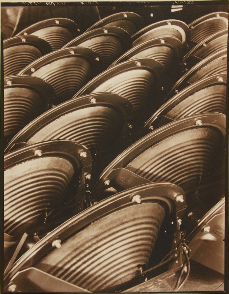 Radio Loudspeakers for NBC Mural at Rockefeller Center by Margaret Bourke-White