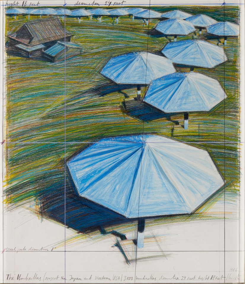 The Umbrellas (Project for Japan and Western USA) by Christo