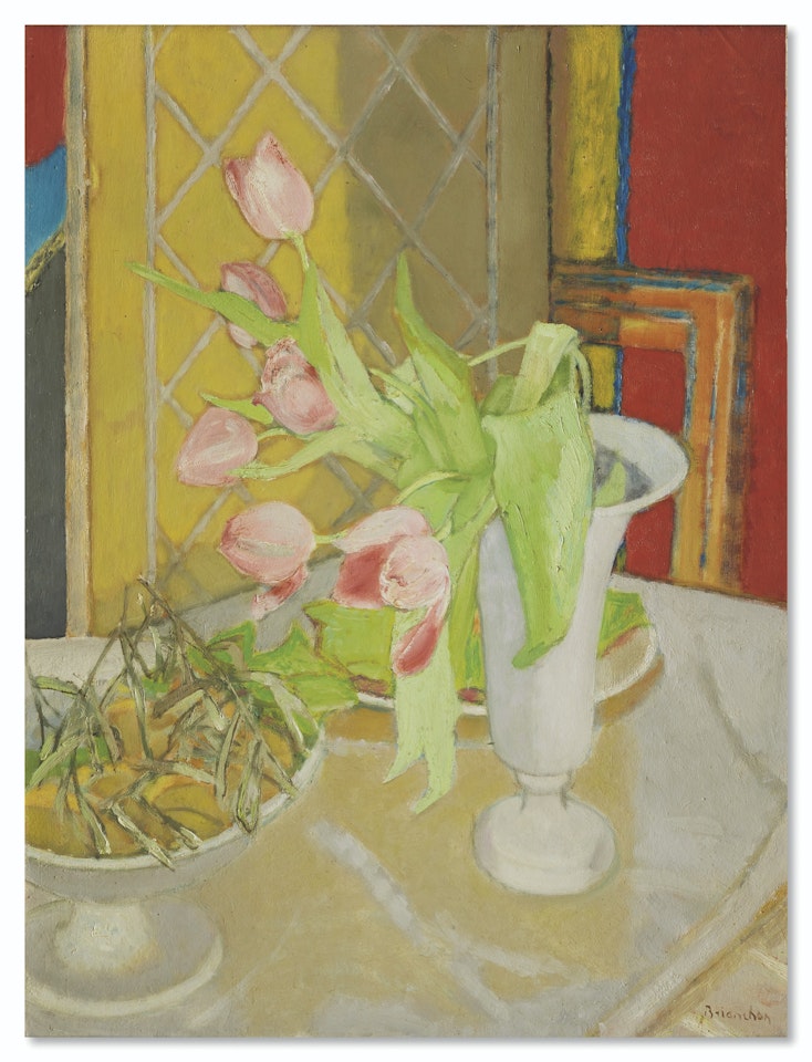 Tulipes roses by Maurice Brianchon