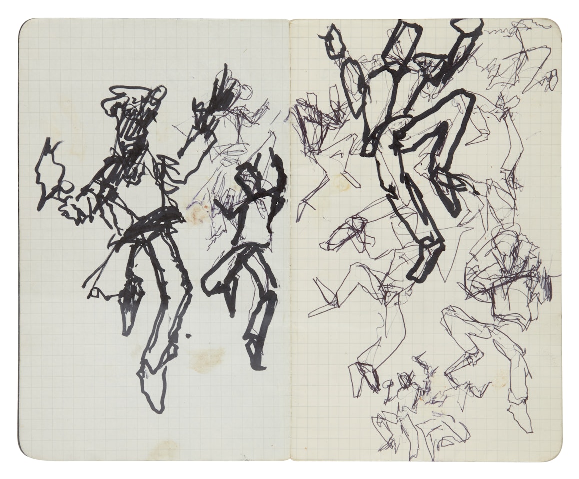 Untitled (Three Graph Books) by Richard Hambleton