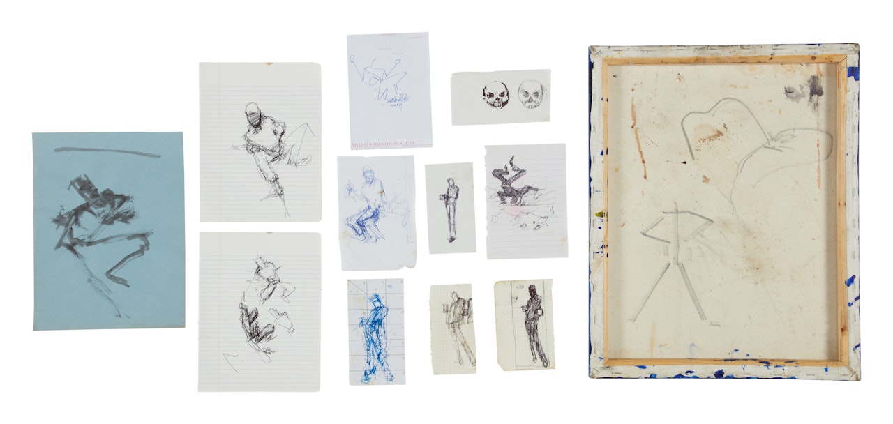 Untitled (Twelve Drawings) by Richard Hambleton