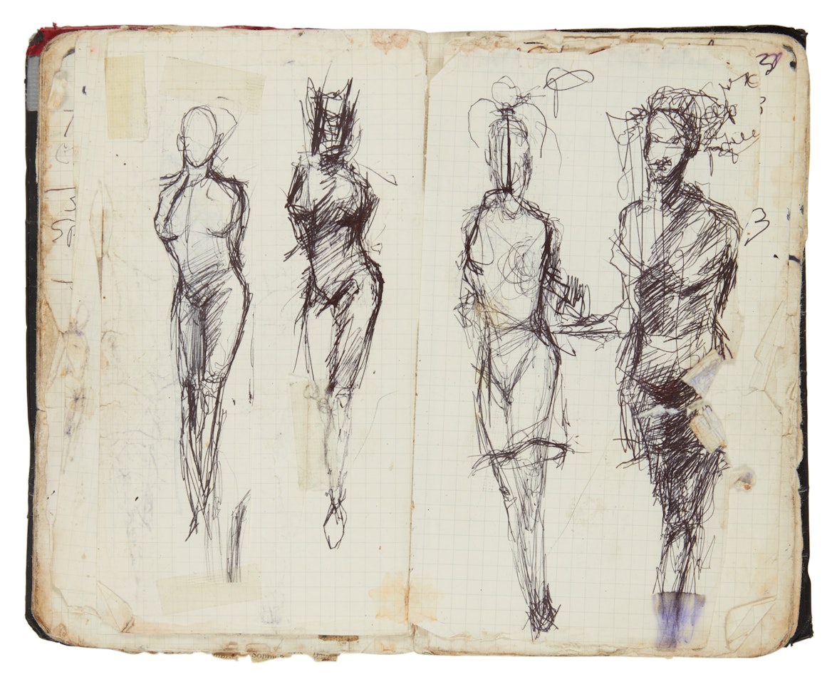 Untitled (Sketches and Notes) by Richard Hambleton