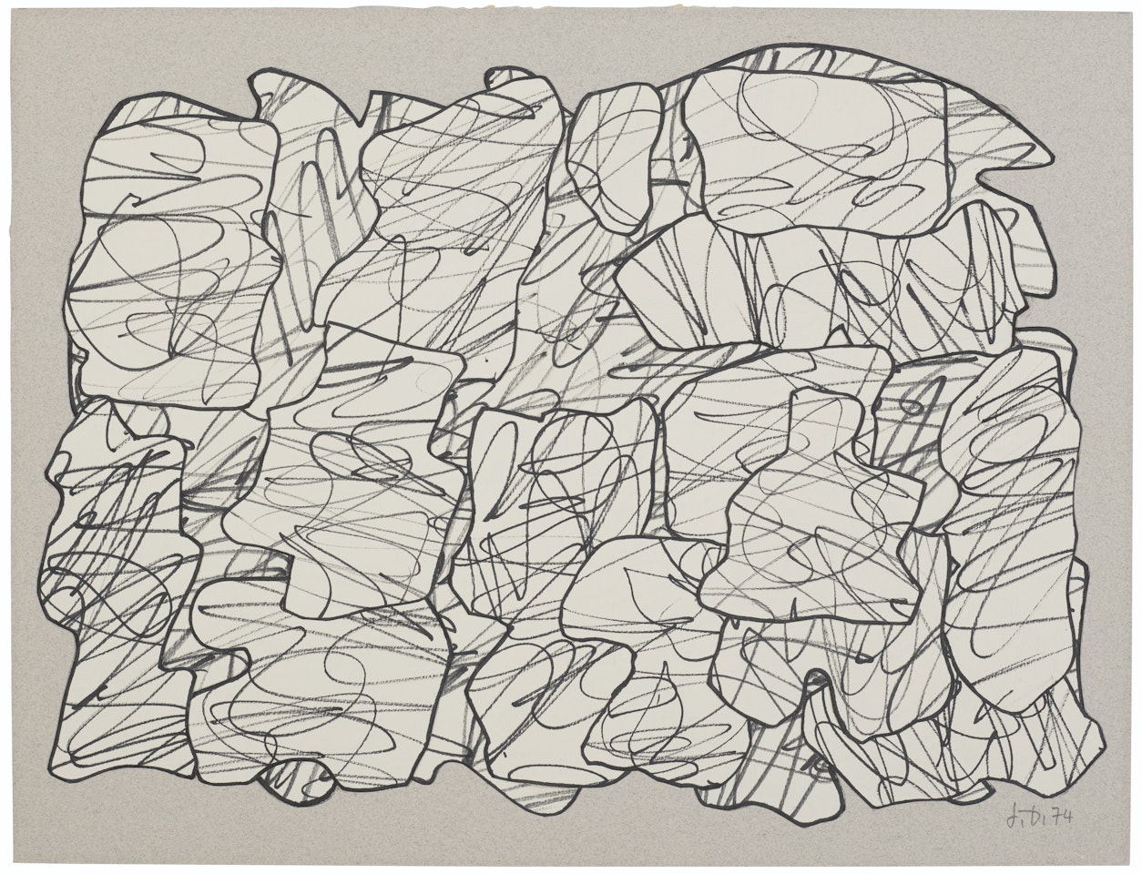 Récit XIV by Jean Dubuffet