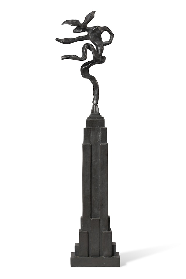Small Nijinski on Empire State Building by Barry Flanagan