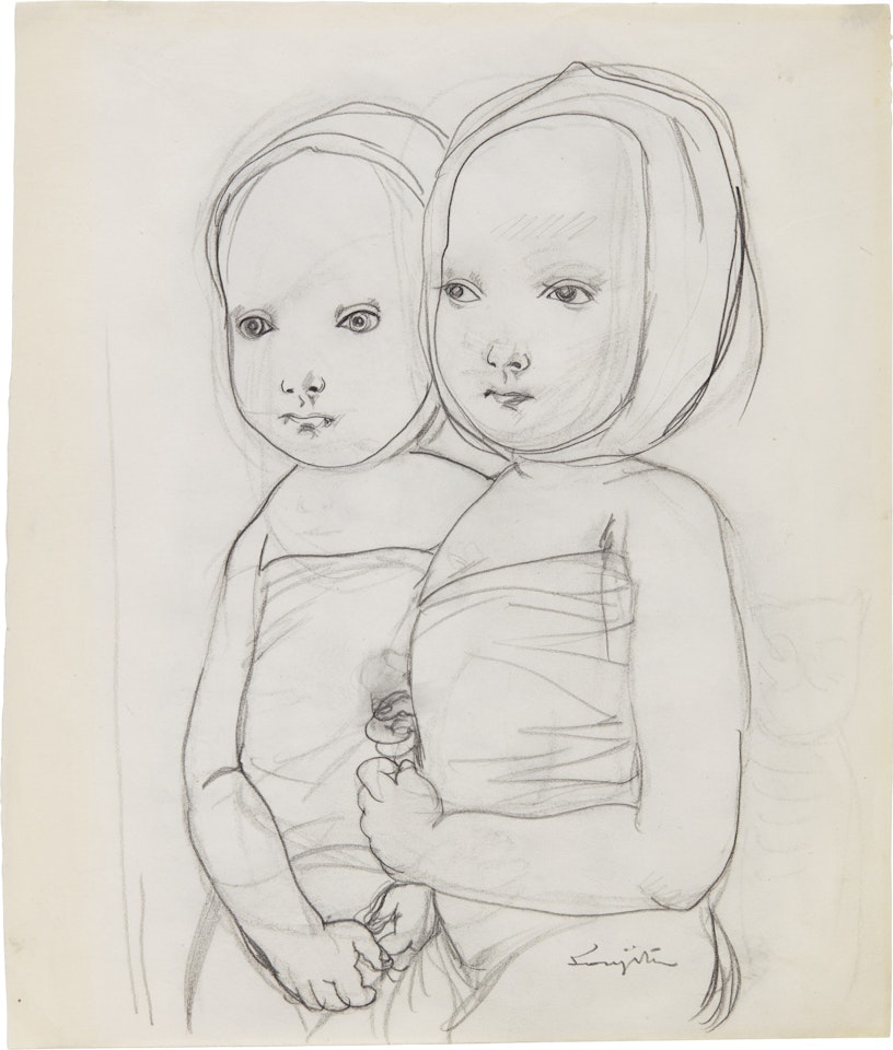 Les Jumelles by Leonard Tsuguharu Foujita