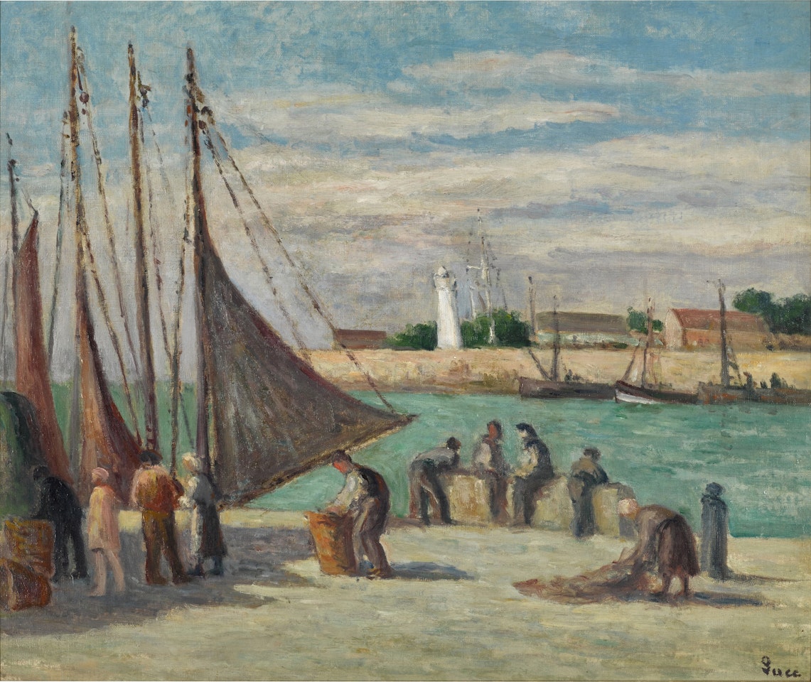 Honfleur, Sur le Quai by Maximilien Luce