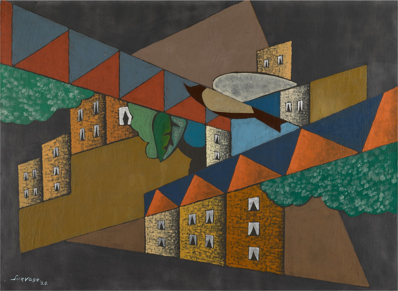 Oiseau dans la ville by Leopold Survage