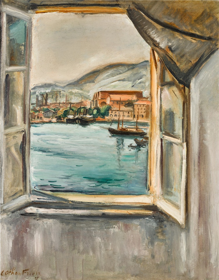 La fenêtre sur le port de Toulon by Othon Friesz