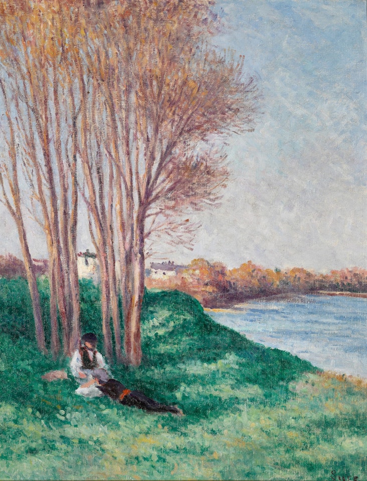 Le Repos sur les Bords de la Loire à Saint-Ay by Maximilien Luce