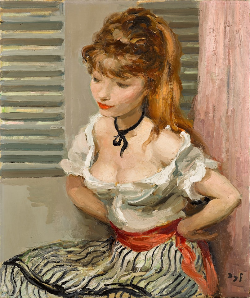 Claudine devant les volets by Marcel Dyf