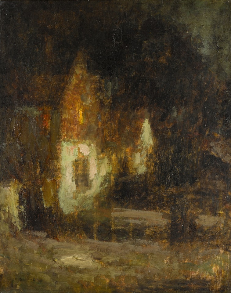 Maison au clair de lune, Gerberoy by Henri Le Sidaner