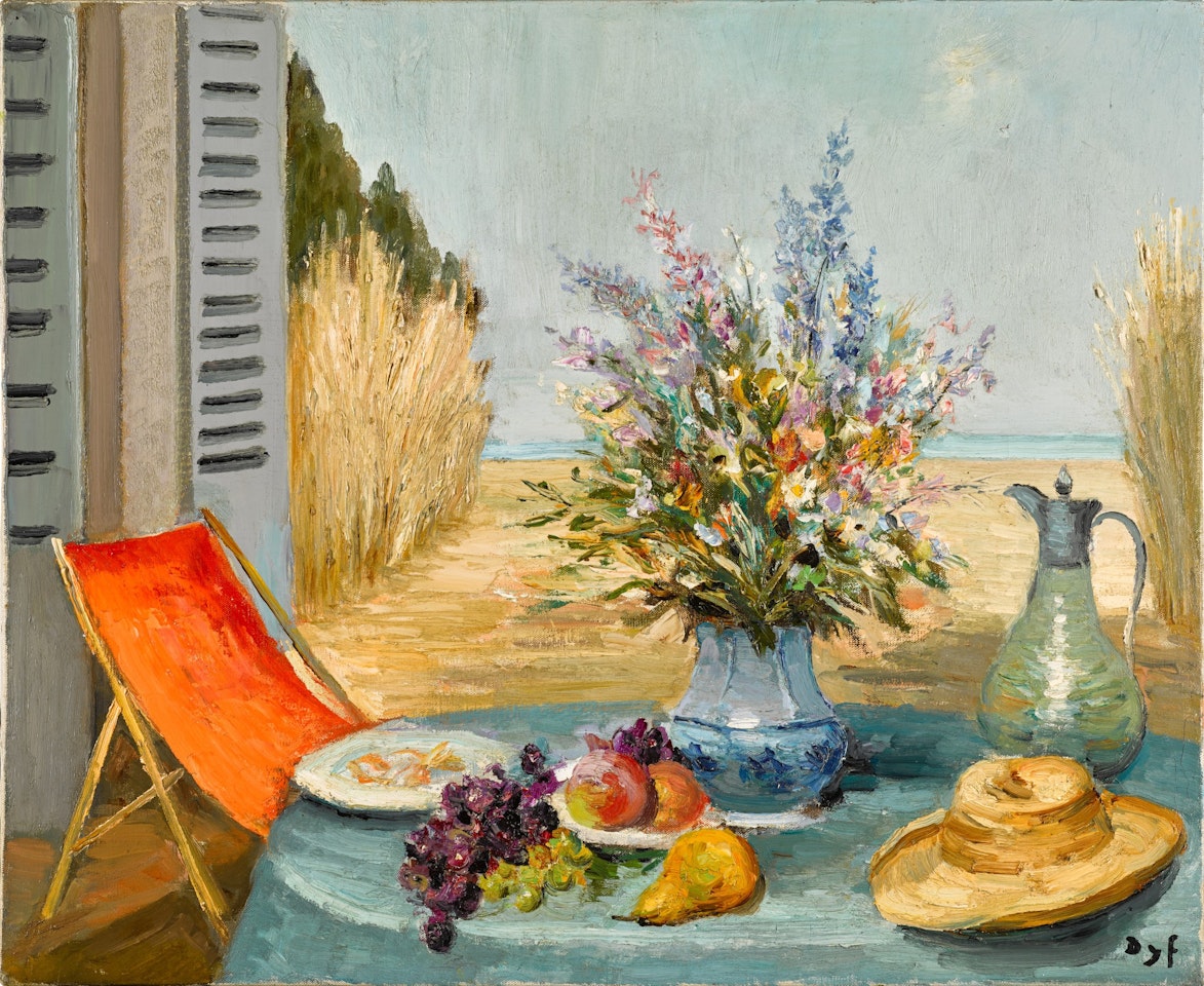 Fenêtre ouverte sur la mer (Provence) by Marcel Dyf