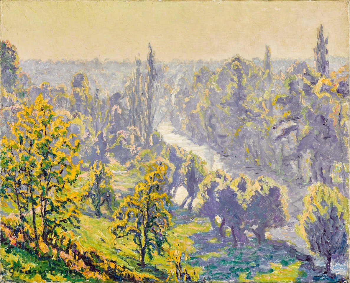 Périgny, automne, matinée sur l'Yerres by Gustave Cariot