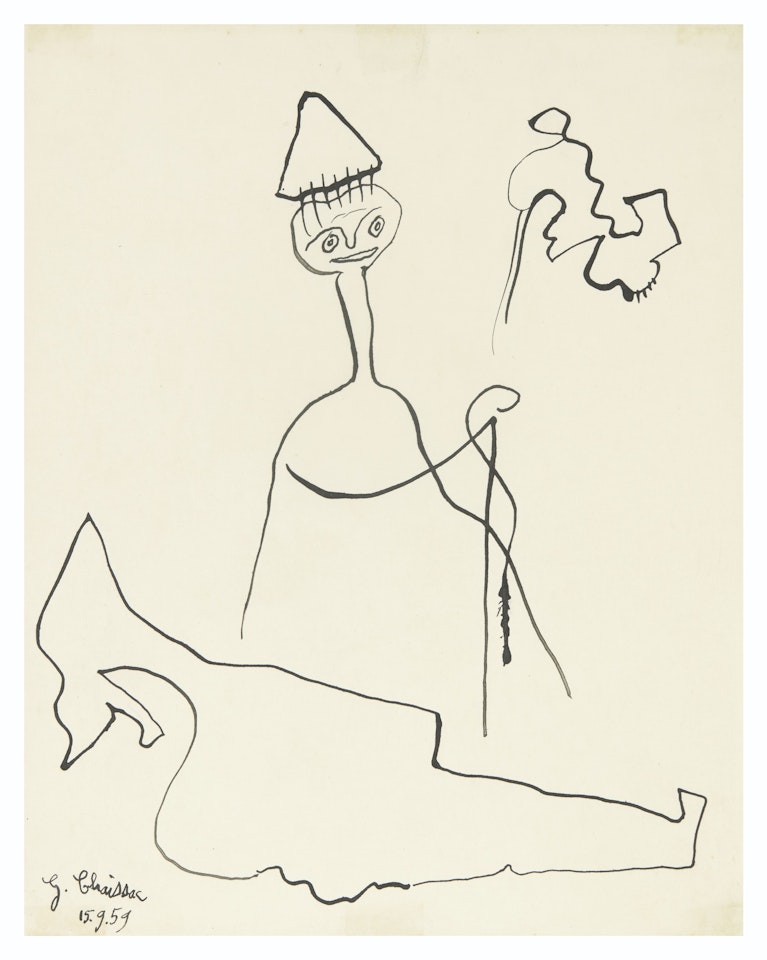 Composition à un personnage by Gaston Chaissac