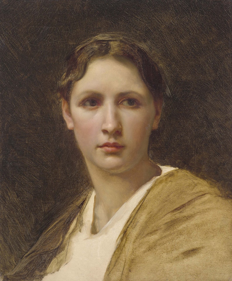 Étude de la tête by William-Adolphe Bouguereau