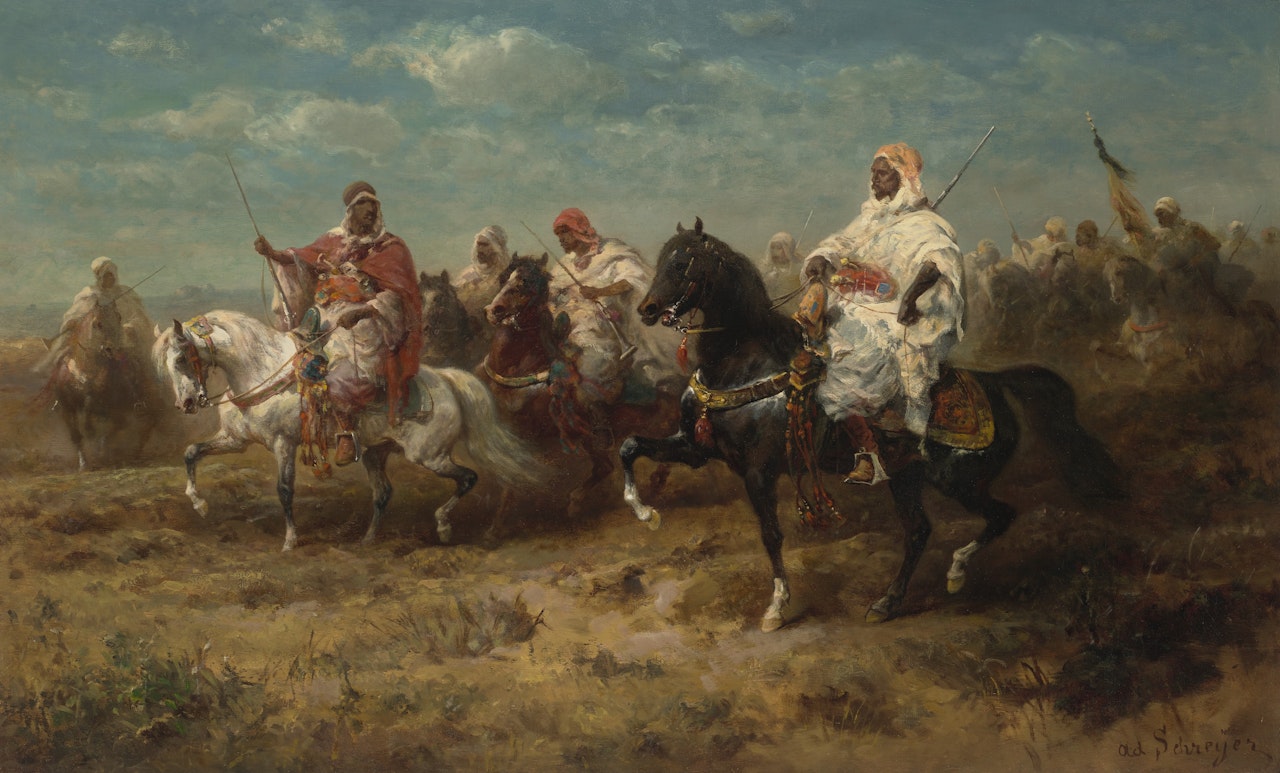 Bedouins on the March by Adolf Schreyer